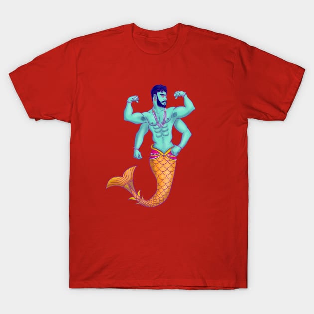 Merman Vivek T-Shirt by Shining Glimmer